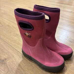 Bogs Glosh Purple and Pink Kids Boots, size 13